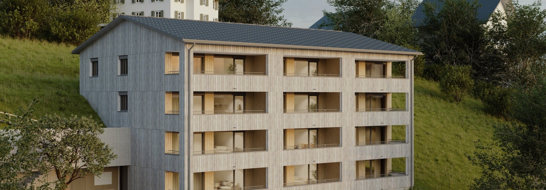 Bürserberg 2-Zimmer Dachgeschosswohnung mit aussichtsreicher Terrasse